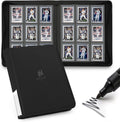 Skiennix Toploader Binder - 9 Pocket Card Album with 324 Slots for 3" x 4" Trading & Sports Cards | Black