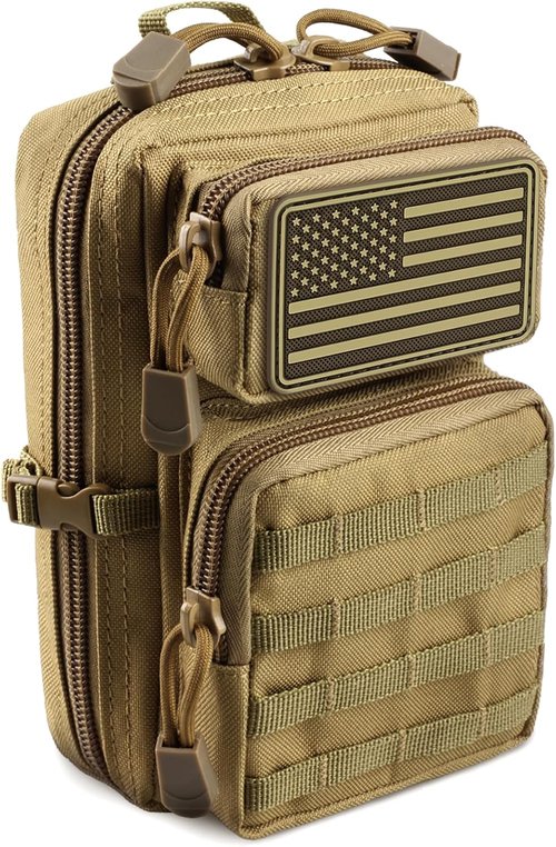 LIVANS Tactical Molle Utility Pouch - Versatile EDC Tool Holder | Compact Medical IFAK Pack
