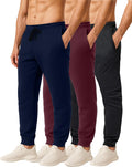 Real Essentials Men's Cotton Fleece Jogger Sweatpants - Comfortable Athletic Pants with Pockets | Big & Tall Sizes Available