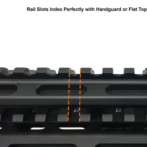 UTG Leapers MT-RSX5L Inc., UTG Super Slim Picatinny Riser Mount, 1/2" Height, 13 Slots, black
