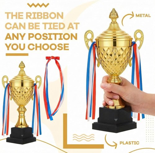 Liliaafar Soccer Trophy - Large Gold Metal Cup for Sports Championships & Tournaments | Perfect Gift