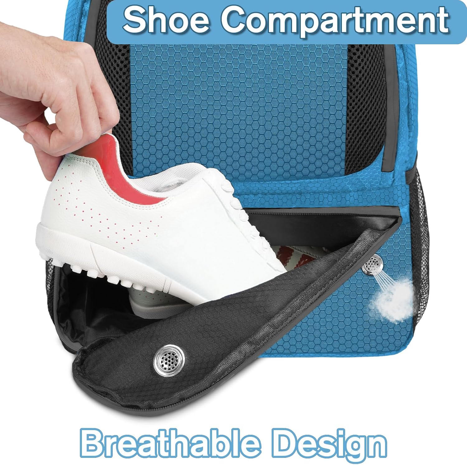YOREPEK Soccer Backpack - Water-Resistant Sports Bag with Ball Holder | Fits Basketball, Volleyball, Football