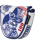 Big Teeth Putter Cover, Mallet Putter Cover Magnetic Heel Shafted Mallet Putter Golf Head Cover Hundred Dollars for Golf Clubs Most Brand
