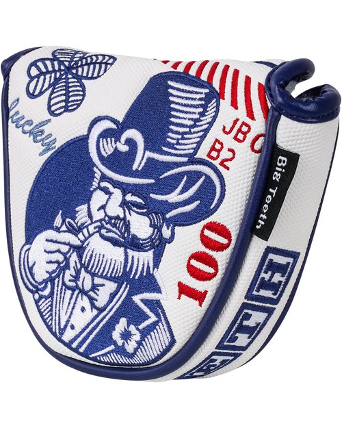 Big Teeth Putter Cover, Mallet Putter Cover Magnetic Heel Shafted Mallet Putter Golf Head Cover Hundred Dollars for Golf Clubs Most Brand