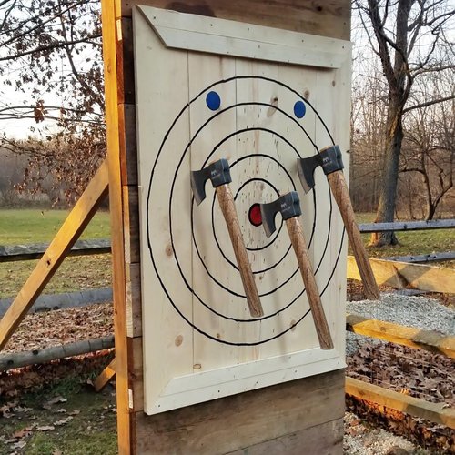16.5" Throwing Axe, 3 Pack Throwing Axe Set with 1065 High Carbon Steel & Beech Wood Handle, Perfect for Axe Throwing Games, Competition and Recreation, Ideal Gift for Men (Black)