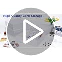 Leyzan 5-Row Trading Card Storage Box 2-Pack with Dividers for MTG & Sports Cards