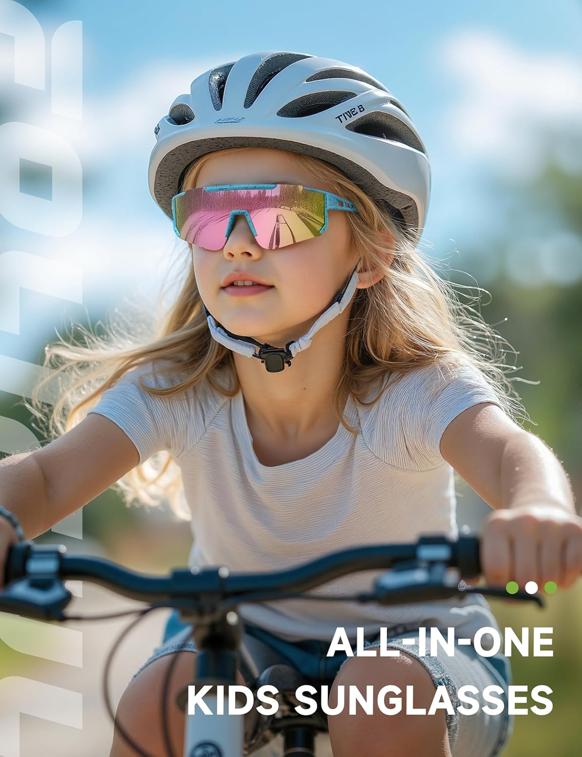 Skiennix Kids Polarized Baseball Sunglasses - UV Protection Sports Eyewear for Ages 3-12 | Boys & Girls