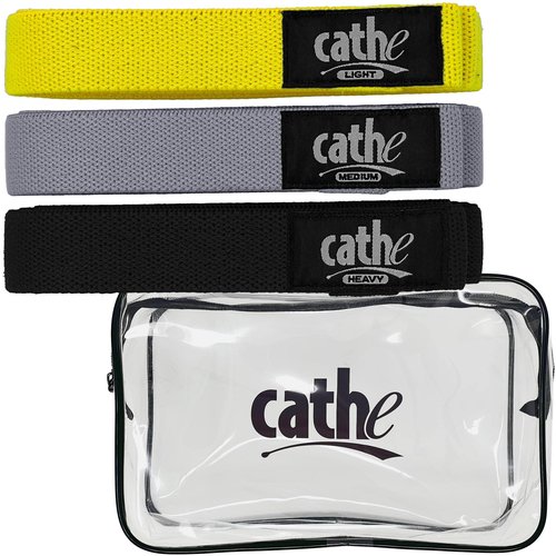 Cathe Extra Long Cloth Fabric Boss Resistance Bands for Taller People - If You are On The Taller Side (5' 6" to 6' Tall), These Longer-Length Elastic Boss Bands Will Be Your Perfect Choice