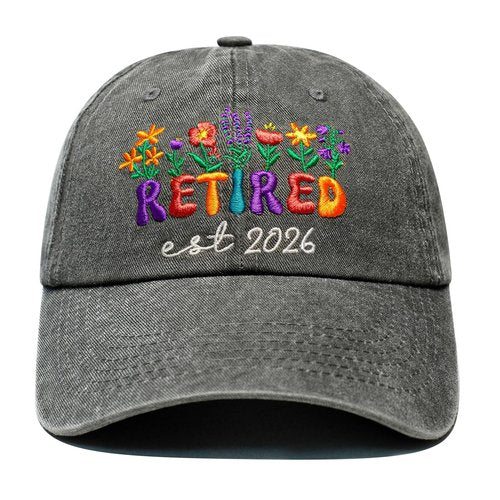 Retirement Gift for Woman Retirement Hats for Women 2026, Funny Retired Gifts for Women, Cool Retirements Gift for Her Grandma Nana Mom Wife, Adjustable Washed Cotton Embroidered Retired Baseball Cap