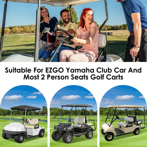 Roneenz Golf Cart Seat Covers - Blue Watercolor Golf Cart Seat Towel Blanket, Keeps Seat Comfortable, Soft and Comfortable, Suits Club Car and 2-Seat Golf Carts, 51" x 31"