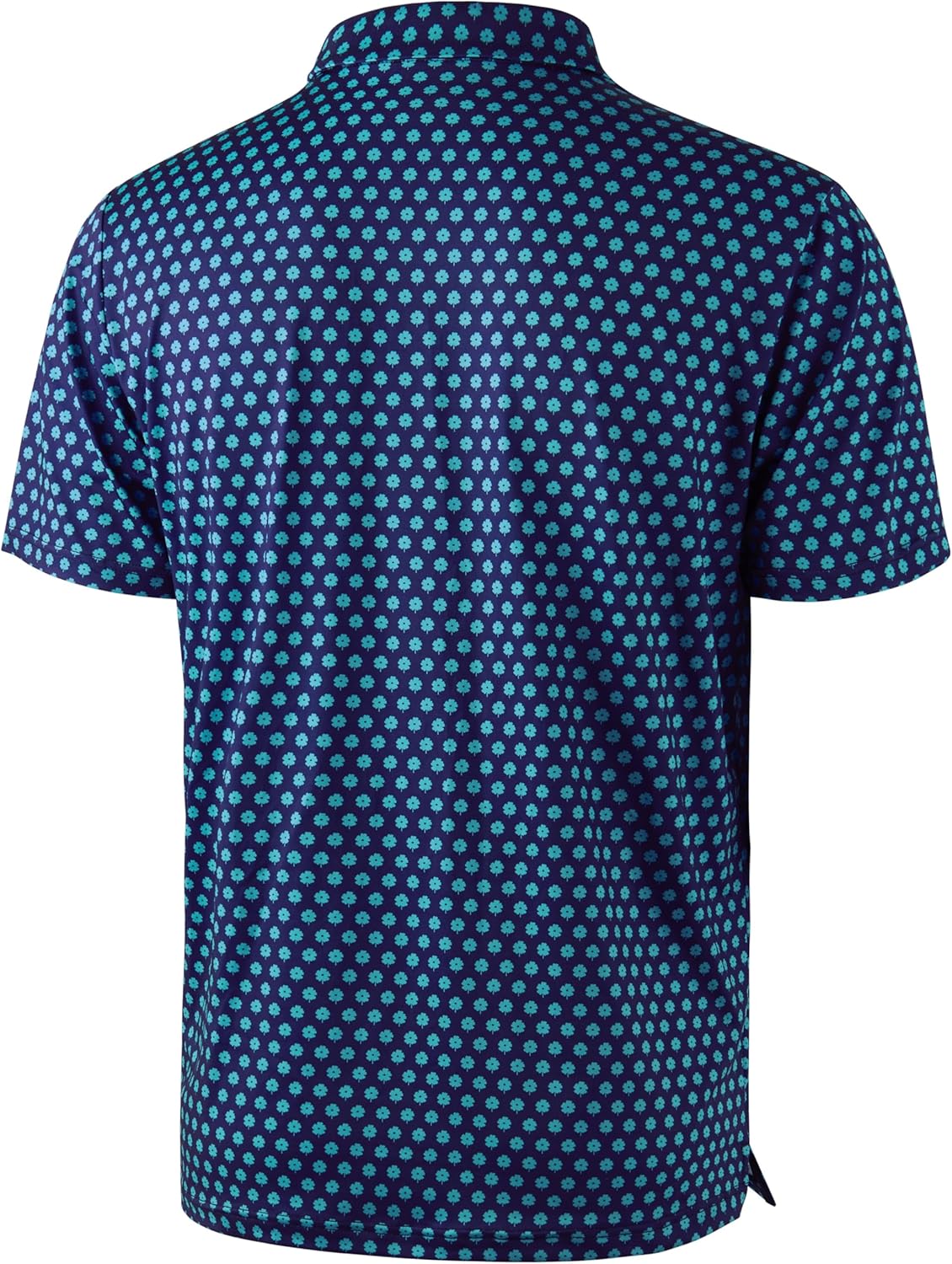 Obla Men's Golf Polo Shirt - Short Sleeve Dry Fit Performance with Moisture Wicking | Casual Print Design