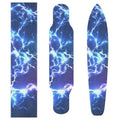 Nander Blue Lightning Skateboard Grip Tape Sheet,Non Slip Waterproof Sandpaper Scooter Grip Tape Longboard Griptape 44.1x10.1inch