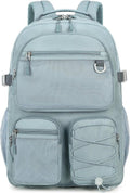 Lohol Water Resistant Backpack - Multiple Pockets for School & Travel | 15.6-Inch Laptop Daypack (Blue)