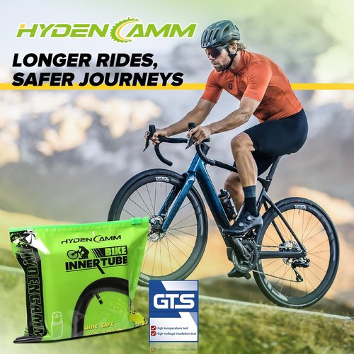 Bike Tubes - 4 Pack of 12'' to 29'' Sizes with 32mm Schrader Valve & 2 Tire Levers for Road/MTB