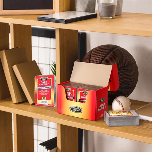 Cardboard Gold Card Saver 1 | 200 Count Semi-Rigid Card Holders - PSA-Approved Trading Card Protectors