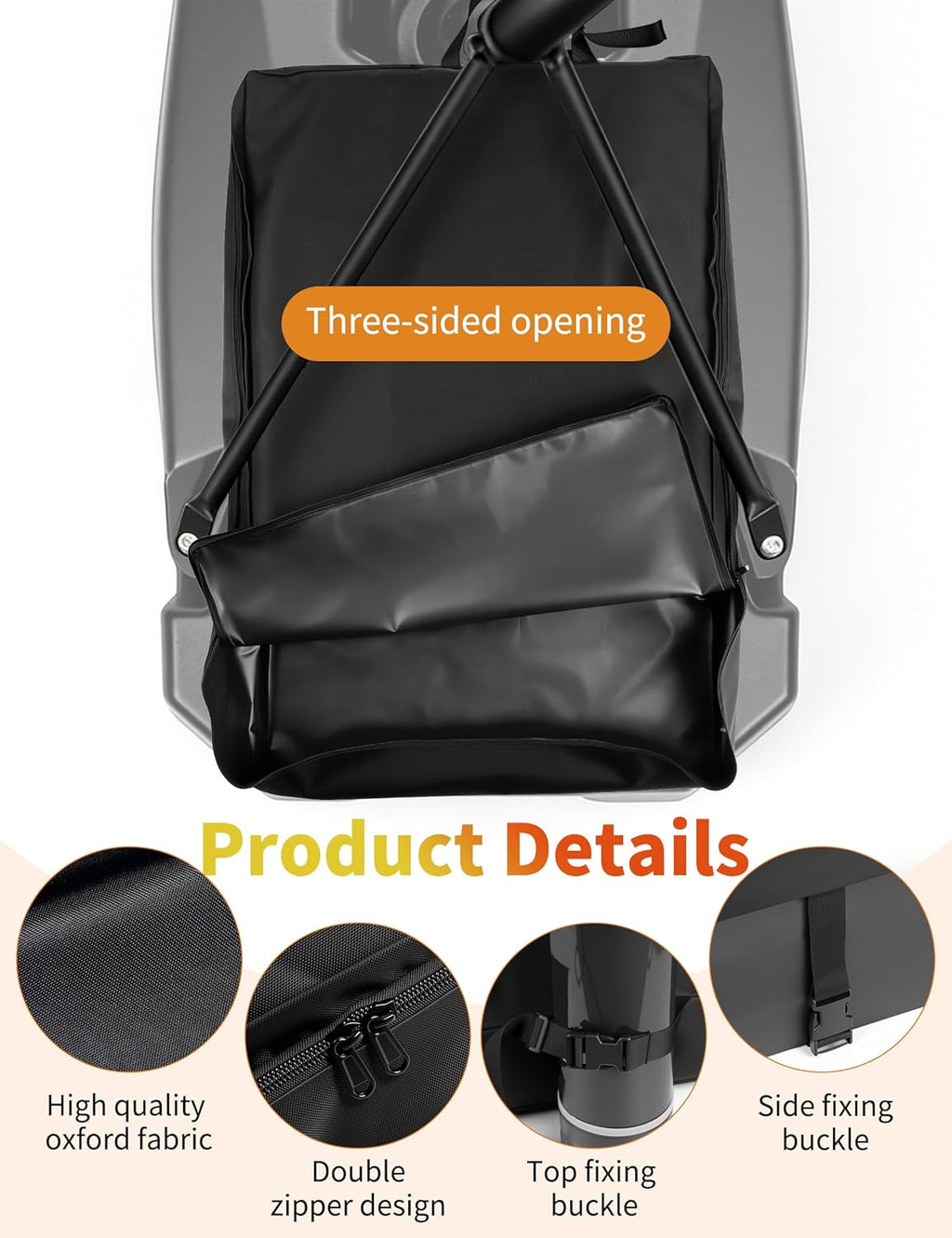 Skiennix Basketball Hoop Sandbag - Heavy Duty Weighted Base Anchor, Weather Resistant Oxford Fabric