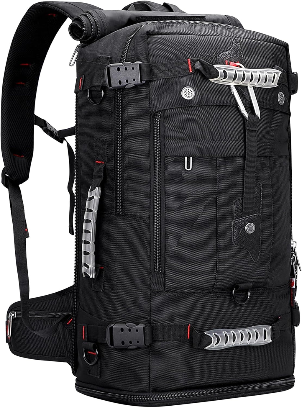 WITZMAN Travel Backpack - Convertible Duffle Luggage for 17-Inch Laptop | Black Carry-On Bag