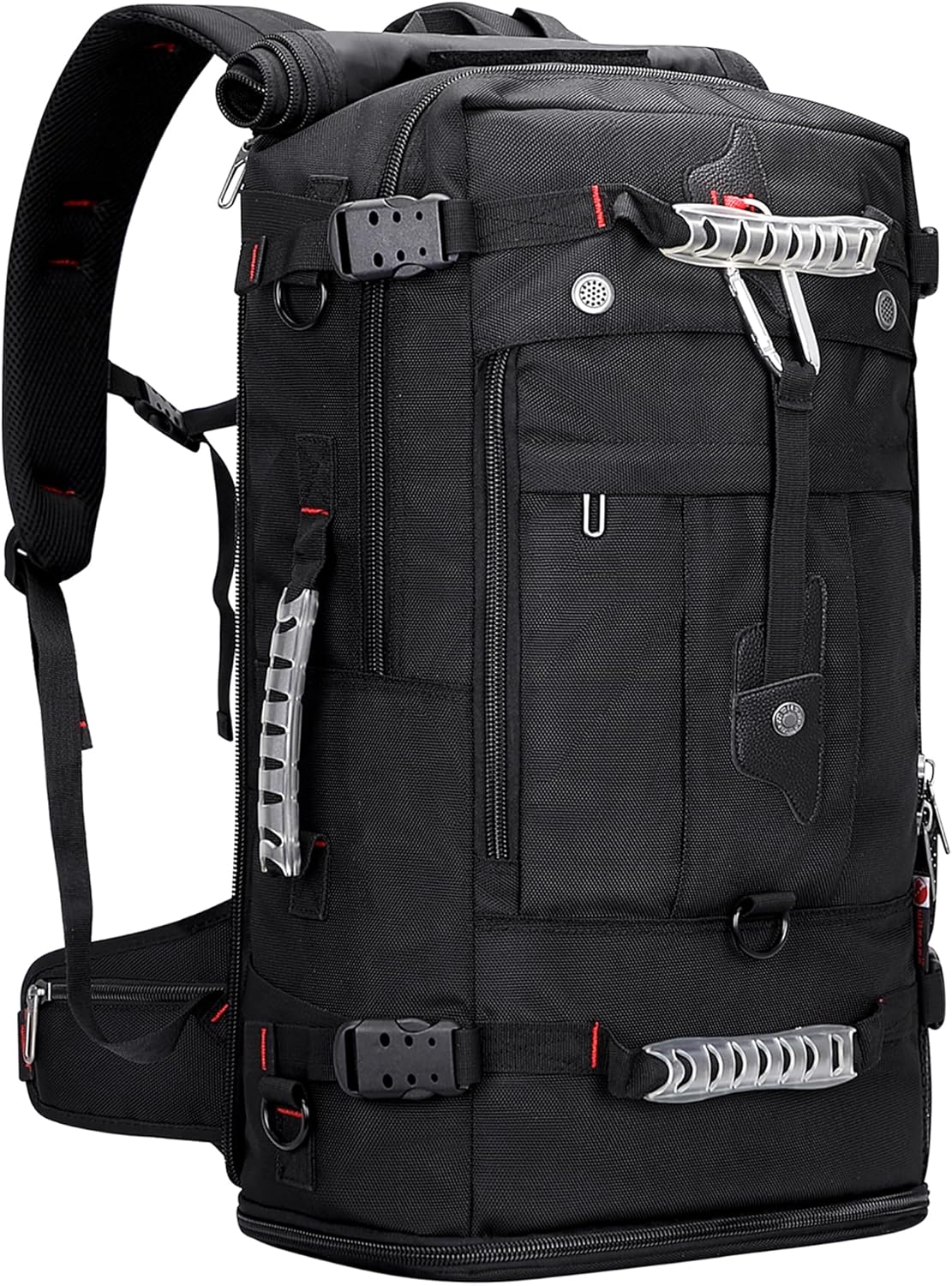 WITZMAN Travel Backpack - Convertible Duffle Luggage for 17-Inch Laptop | Black Carry-On Bag
