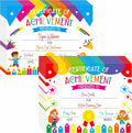 Regine Switzerland 40 PCS Preschool Diplomas - Colorful Achievement Certificates for Kids