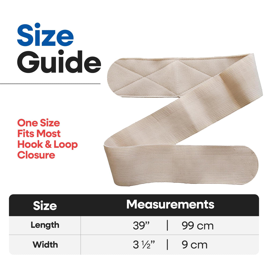 Post Op Breast Augmentation Band | Breast Implant Chest Brace For Women | Compression Wrap Post Surgery Bra Belt | No Bounce Stabilizer Strap | Sport Bra Alternative For Running Working Out One Size