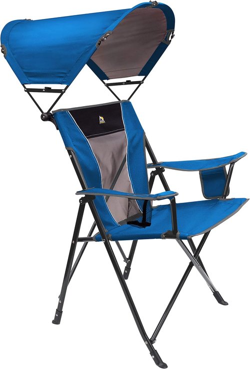 GCI Outdoor SunShade Comfort Pro Camping Chair - Lightweight & Portable | Ideal for Outdoor Relaxation