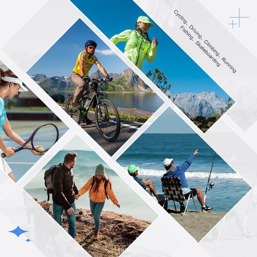 Polarized Sports Sunglasses for Men Women, UV400 Protection Outdoor Sunglasses for Running Cycling Golf Hiking Driving