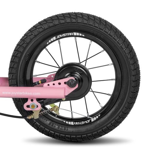 JOYSTAR Kick Scooter for Ages 5-9 Years Old Boys Girls, 12 Inch Big Wheels Scooters for Kids, Teens and Adults, Adjustable Handlebar, Kids Scooter, Pink