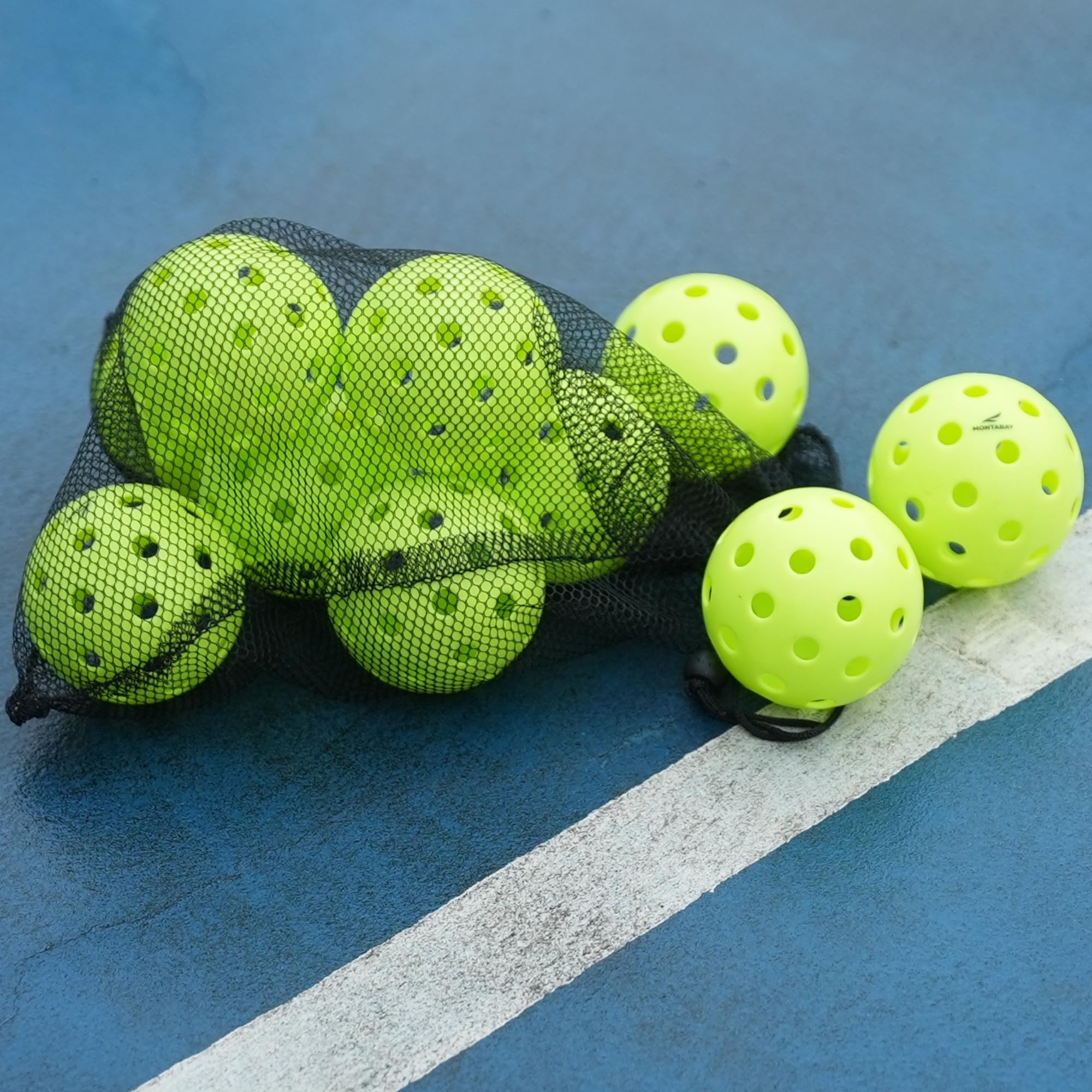 Practice Baseballs 6 Pack, Tee Balls, Hollow Plastic Balls for Hitting