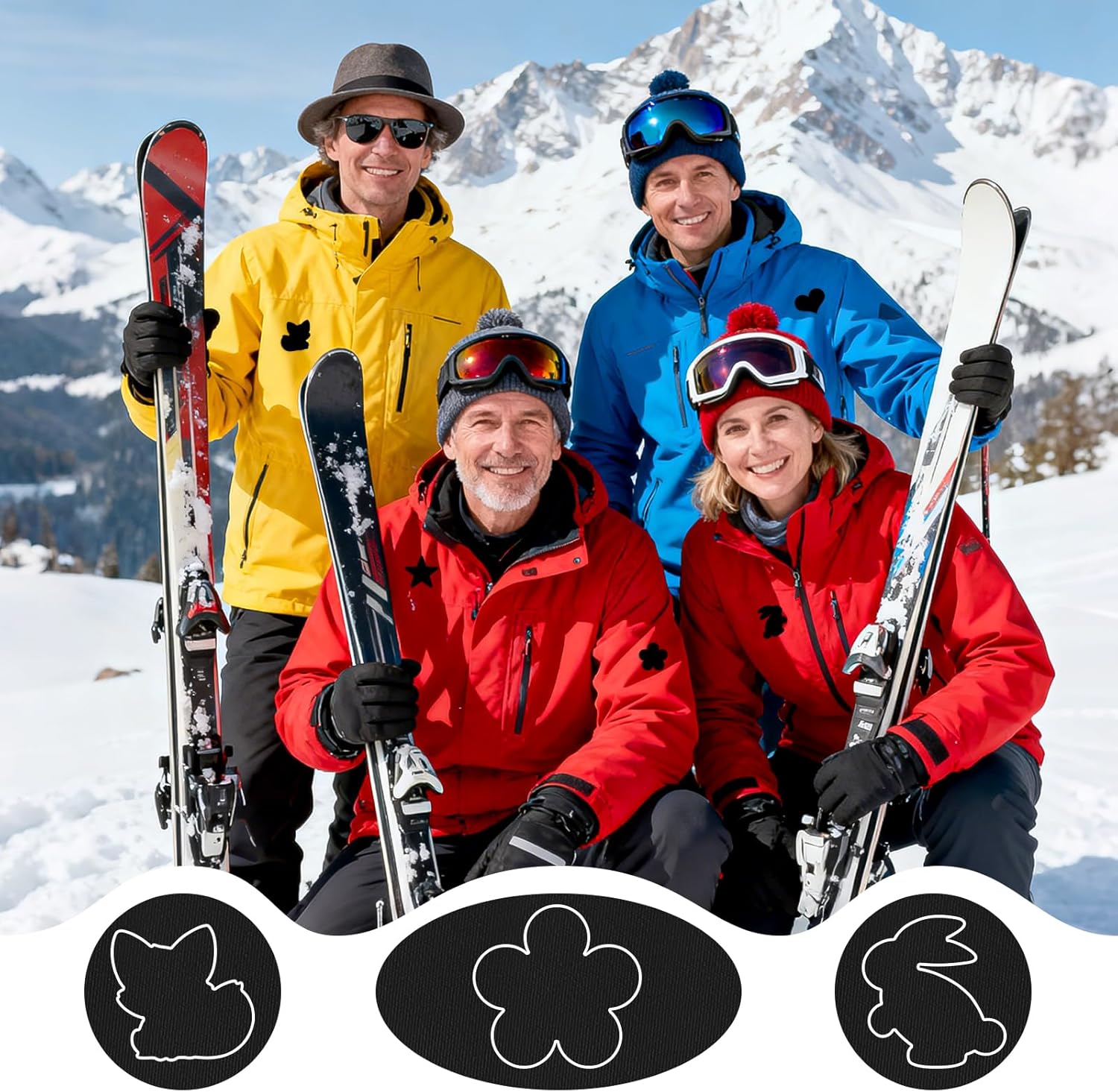 Skiennix Down Jacket Repair Patches - Waterproof Self-Adhesive Nylon Fabric | Pre-Cut, Tear-Resistant