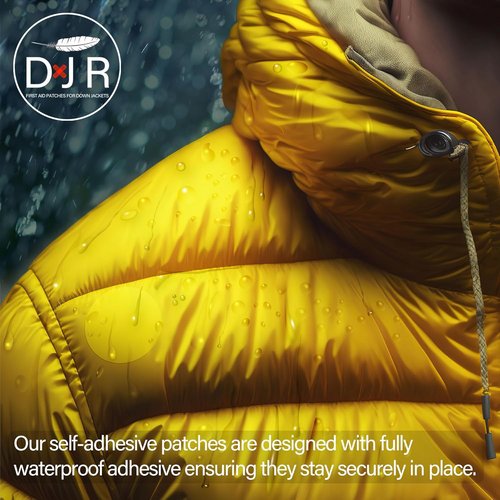 Down Jacket Repair Patches - Waterproof Self-Adhesive, Tear-Resistant | 7-Piece Set for Outdoor Gear