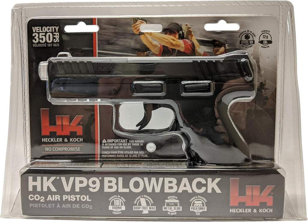 Umarex HK VP9 Blowback .177 Caliber BB Gun Air Pistol - Realistic Action & Performance