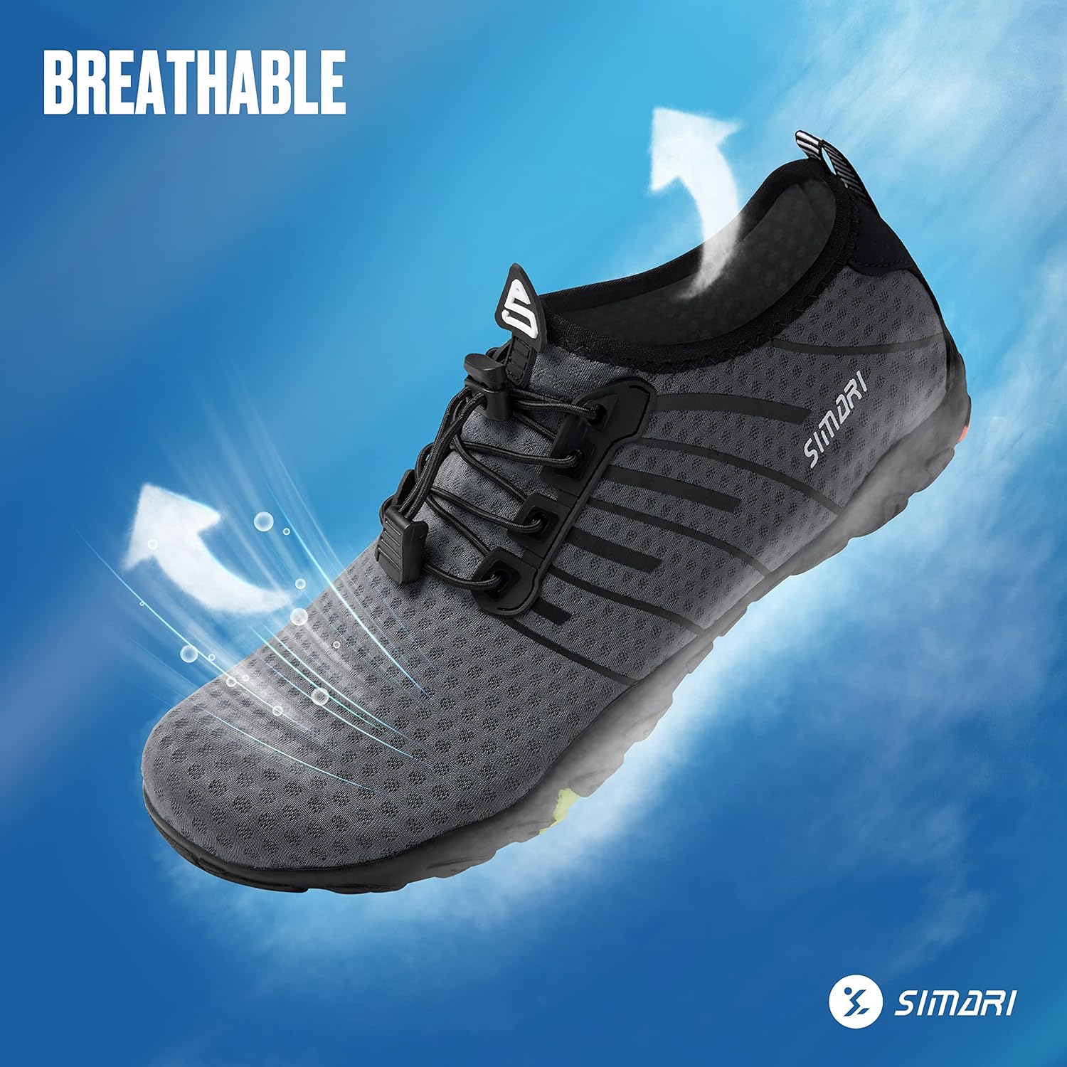SIMARI Water Shoes - Quick-Dry Barefoot Aqua Socks for Surfing, Swimming & Beach Sports | Lightweight Non-Slip Design