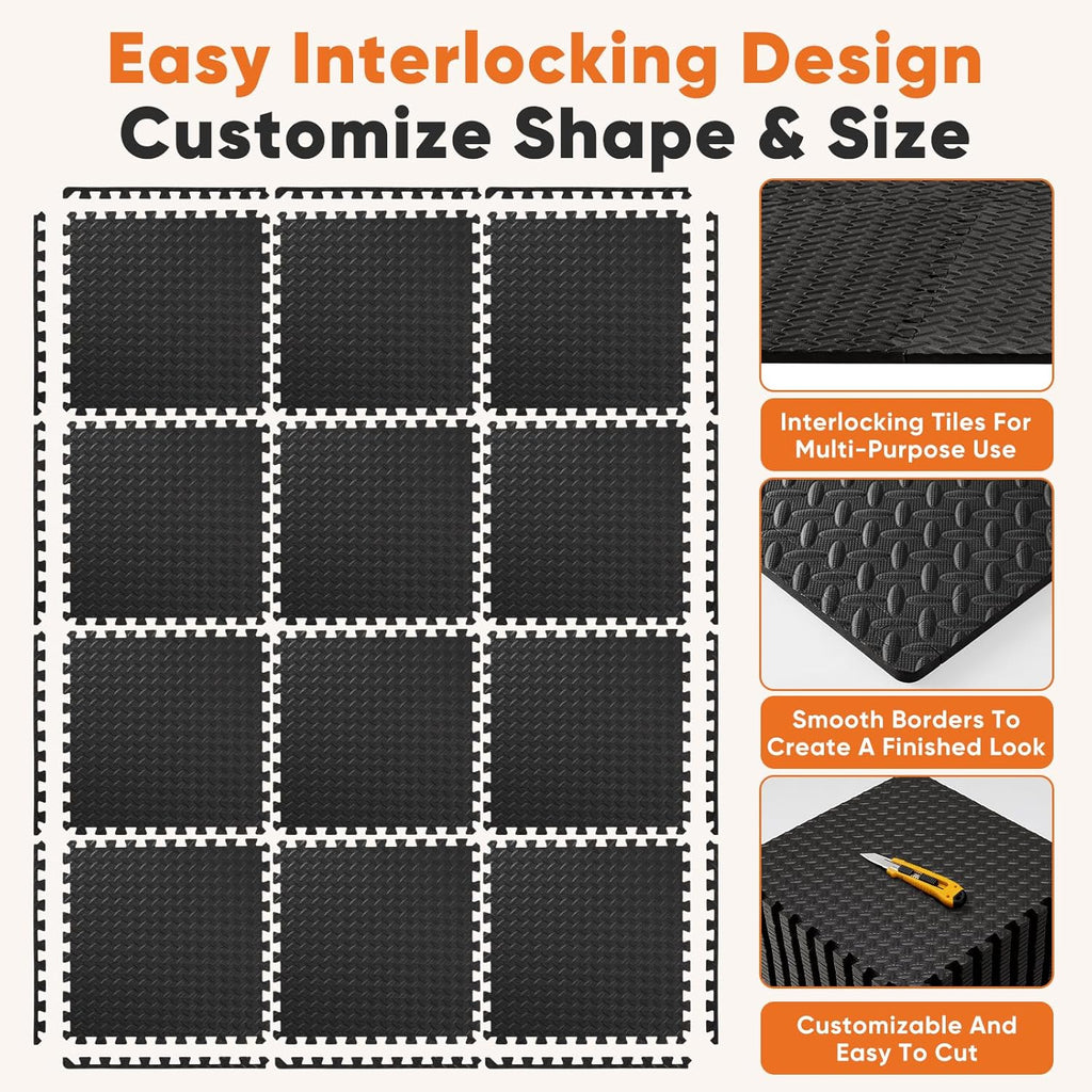Sweetcrispy Interlocking Foam Floor Tiles