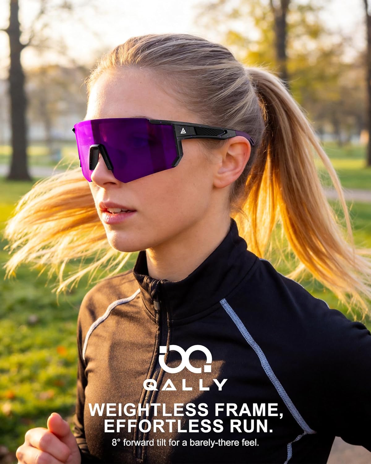 Polarized Sports Sunglasses | UV400 Protection for Men & Women - Ideal for Cycling & Running