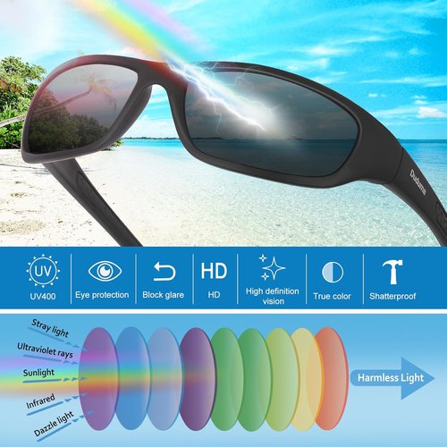 Duduma Polarized Sports Sunglasses - UV Protection for Men & Women | Ideal for Baseball, Cycling, Golf, Fishing