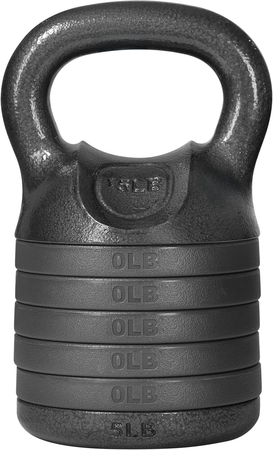 Yes4All Adjustable Kettlebell Set - 20-40 LB Solid Cast Iron for Home Gym Strength Training | Black