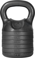 Yes4All Adjustable Kettlebell Set - 20-40 LB Solid Cast Iron for Home Gym Strength Training | Black