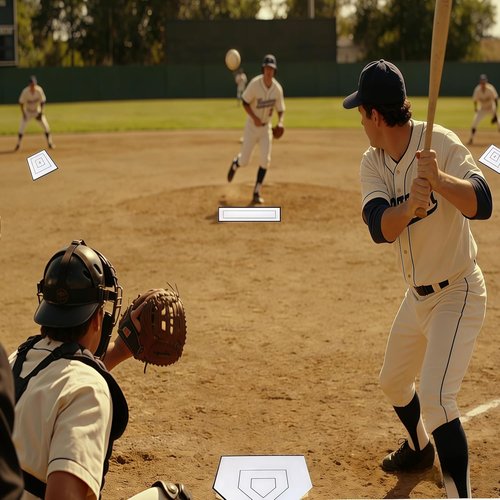 Baseball & Softball 5-Piece Base Set - Portable Carrying Bag, Weather-Resistant Rubber Bases