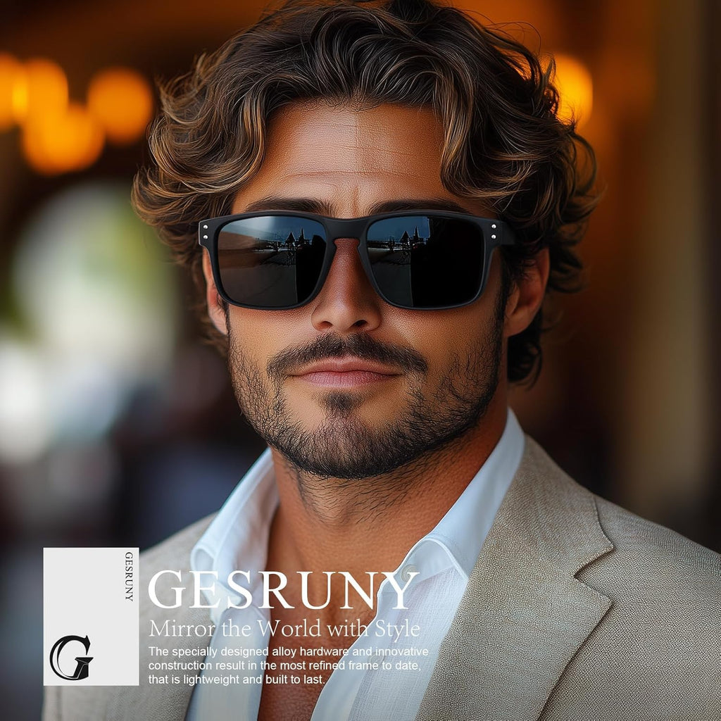 Polarized Sunglasses | Classic Sport Shades for Men & Women - UV400 Protection for Driving & Outdoor Activities