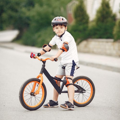 Kids Bike Horn, Children Bicycle Horn, Bike Bell for Kids, Handlebar Ring Bell for Bike (Black&Red)