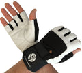 Muscle Composition Gym Gloves with Wrist Support for Gym Workout, Crossfit,Weightlifting Black/White. Premium Quality Materials. (Black/White, X-Small)