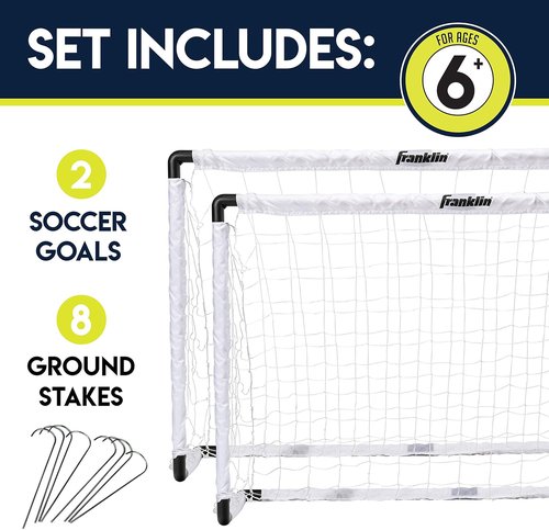 Franklin Sports MLS Mini Goal Set - Perfect for Indoor and Outdoor Play | 54-Inch Size