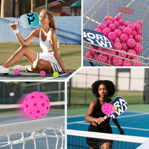 AILANFEI ALANFEI 12-Pack Premium Pickleball Balls -Compliant USAP Approved, 40 Holes Outdoor/Indoor Pickle Balls， Perfectly Balanced, High Bounce True Flight, Pickle Ball for Tournament Play