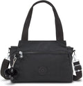 Kipling Womens Elysia Bag, Lightweight, Multi-compartment Magnetic Snap Pockets, Shoulder Crossbody Bag, Black Noir, 11.5 L X 9 H X 5 D US