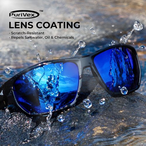 KastKing Merced Floating Polarized Sports Sunglasses - Lightweight TPX Frame with PuriVex Lens Coating