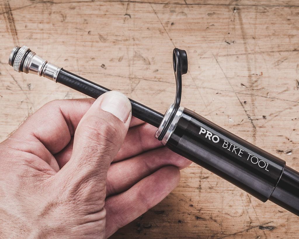 PRO BIKE TOOL Mini Bike Pump - Fits Presta and Schrader Valves - Portable Bicycle Tire Pump - Compact Bike Accessory - Lightweight and Durable Design