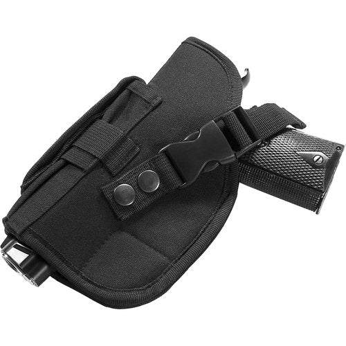 Barska Loaded Gear VX-200 Left Hand Tactical Vest with Holster, Belt, Pouches, and Pockets - for Airsoft, Paintball, and Hunting