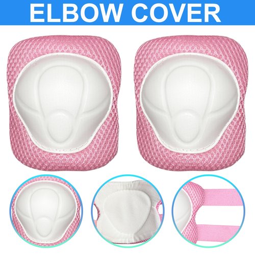 Toddler Kids Knee Pads and Elbow Pads Set,Kids Skate and Ice Skate Guard,Knee Pads Protector for Skateboarding,Elbow and Knee Pads Kid 4-6 Years