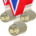 Quelay 30 Pcs 2'' Medals for Awards Winner Bulk with Neck Ribbons Metal Trophy Award Prize Gift for Kids Students Adults School Graduation Participation Competitions(Art)