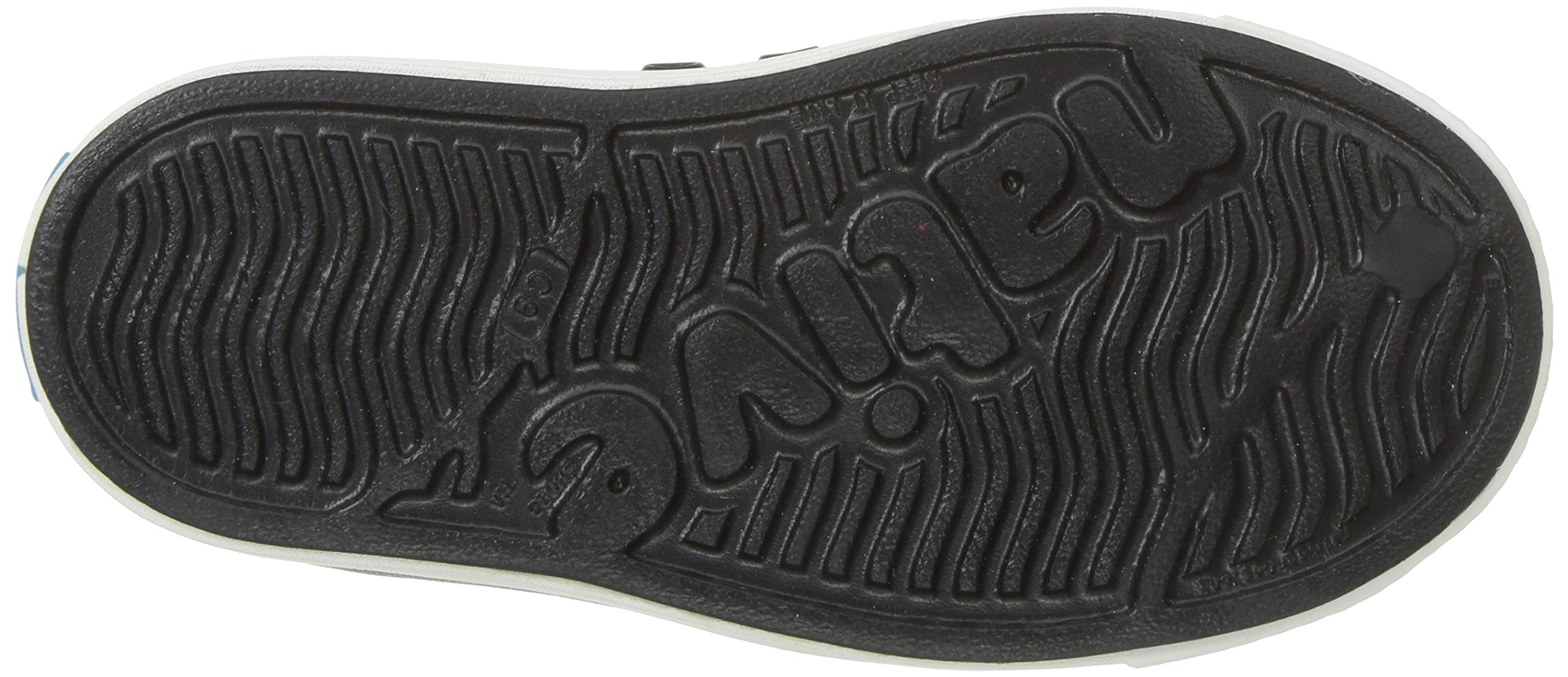 Native Shoes Unisex-Kids Jefferson Sneakers, Jiffy Black/Shell White, 8 Toddler